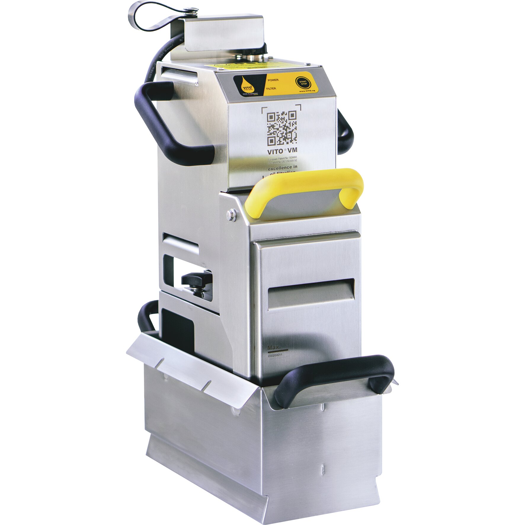 Frittierölfilter Vito VM / Leistung bis zu 60 l/min. /Sogtiefe: 350 mm